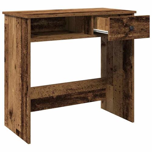 Skrivebord 80x40x75 cm konstrueret træ antikt træ
