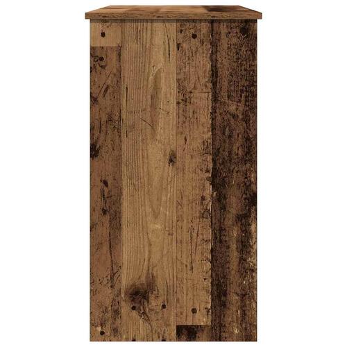 Skrivebord 80x40x75 cm konstrueret træ antikt træ