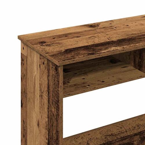Skrivebord 80x40x75 cm konstrueret træ antikt træ