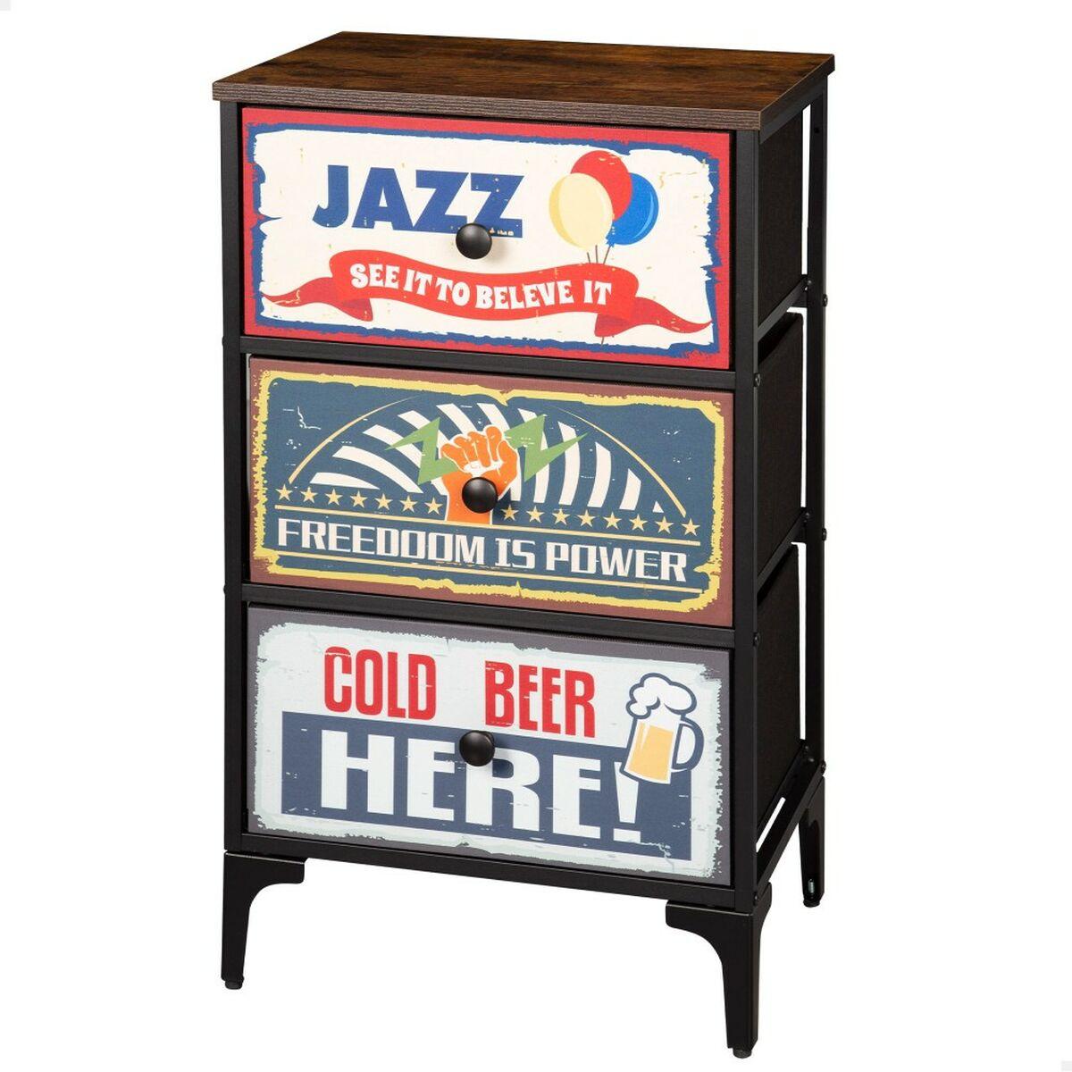 Max Home kommode Vintage - 45 × 77 × 30 cm, brun