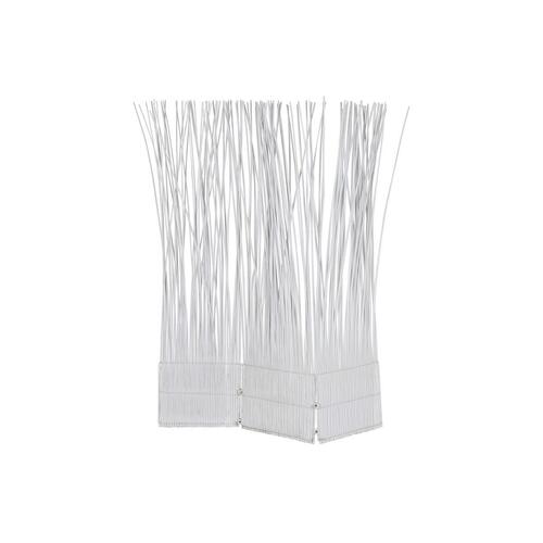 Sammenfoldelig skærm Home ESPRIT Hvid Metal flet 135 x 3 x 170 cm