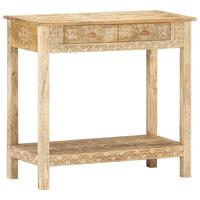 Konsolbord 80x35x74 cm massivt mangotræ