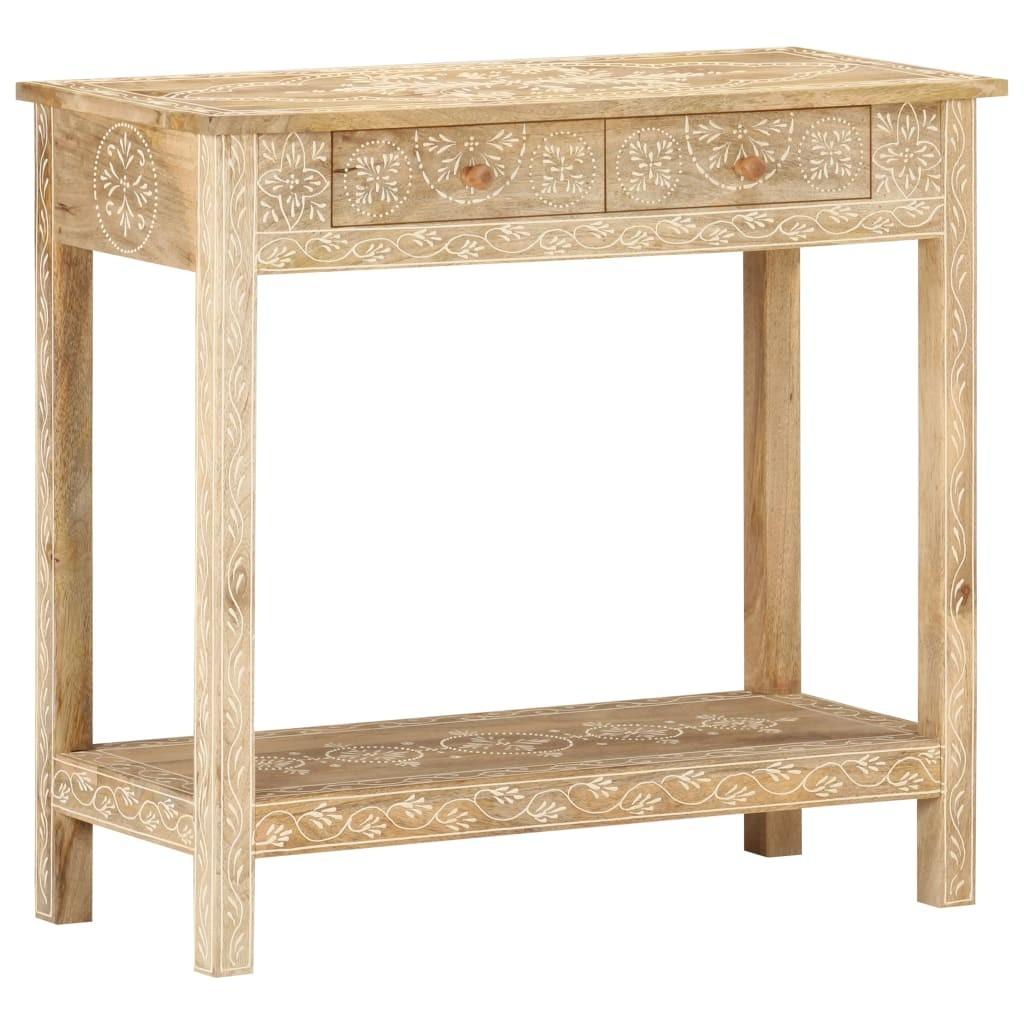 Konsolbord 80x35x74 cm massivt mangotræ