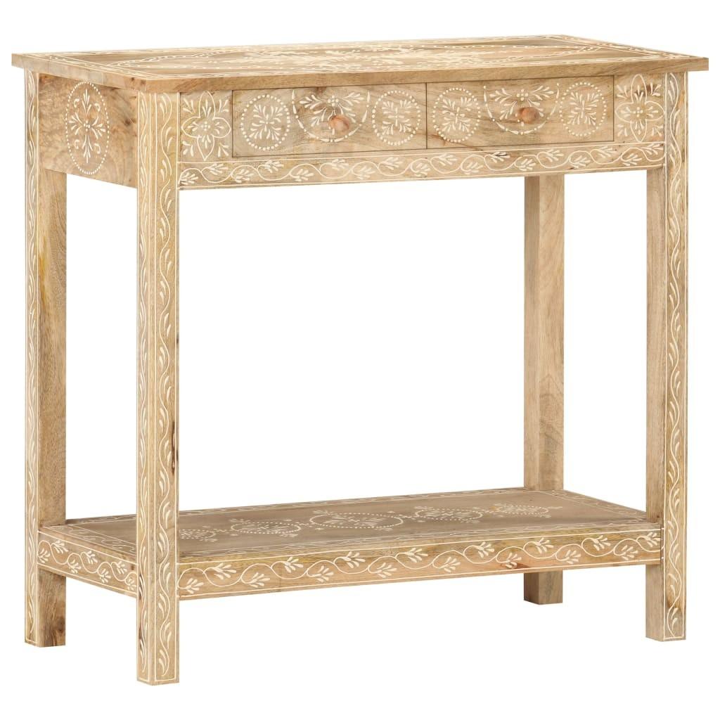 Konsolbord 80x35x74 cm massivt mangotræ