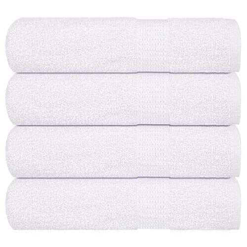 Badehåndklæder 4 stk. 100x150cm 360g/m2 100% bomuld hvid