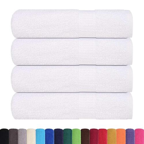 Badehåndklæder 4 stk. 100x150cm 360g/m2 100% bomuld hvid