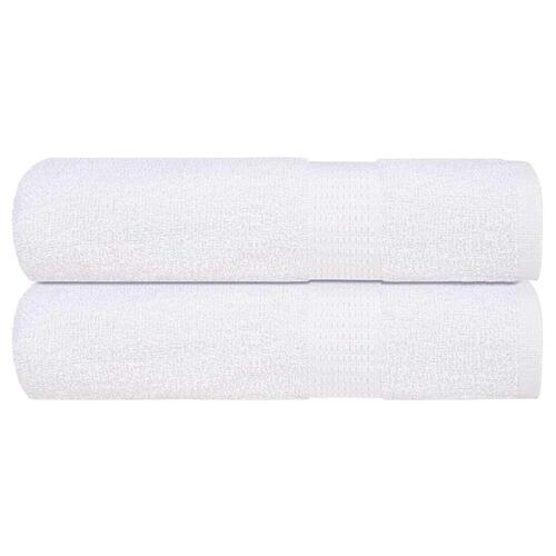 Håndklæder 2 stk. 70x140 cm 360 g/m2 100 % bomuld hvid