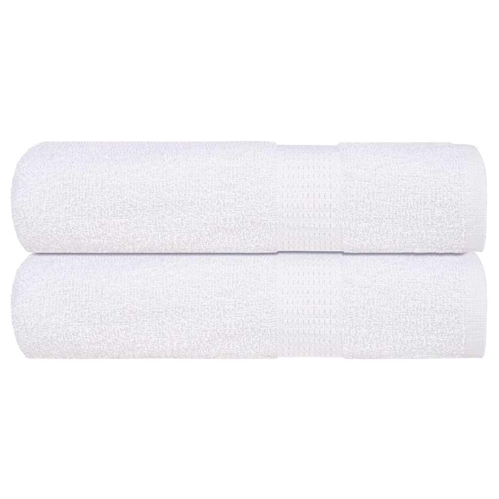 Håndklæder 2 stk. 70x140 cm 360 g/m2 100 % bomuld hvid