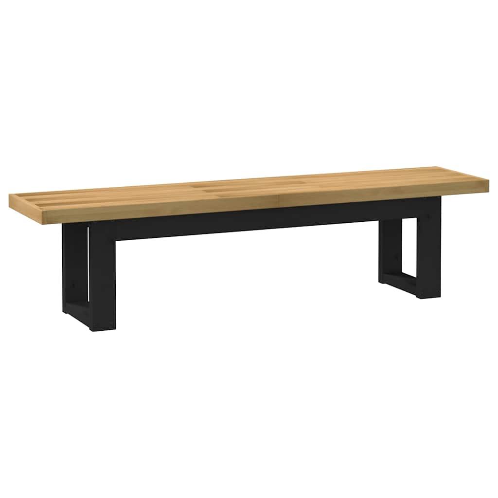 Spisebænk NOAIN U-formede ben 180x40x45 cm massivt træ fyrretræ