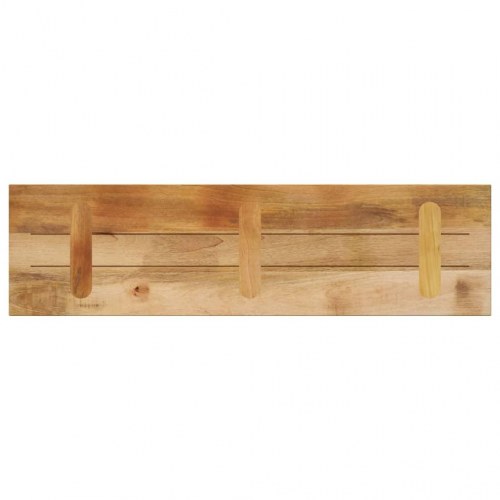 Bordplade i massivt ru mangotræ 120 x 20 x 2,5 cm
