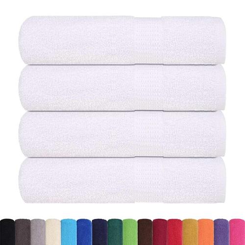 Håndklæder 4 stk. 50x100 cm 360 g/m2 100 % bomuld hvid