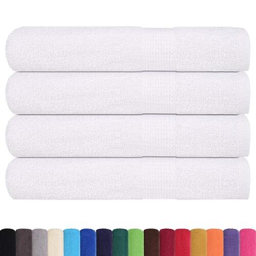 Saunahåndklæder 4 stk. 80x200 cm 360g/m2 100 % bomuld hvid