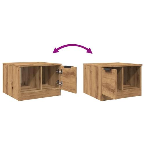 Sofabord 50x50x36 cm konstrueret træ kunsteg