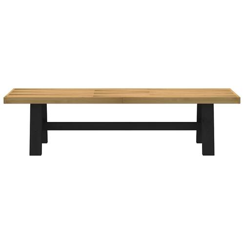 Spisebænk NOAIN A-formede ben 180x40x45 cm massivt træ fyrretræ