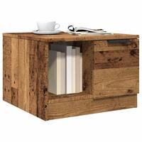 Sofabord 50x50x36 cm konstrueret træ antikt træ