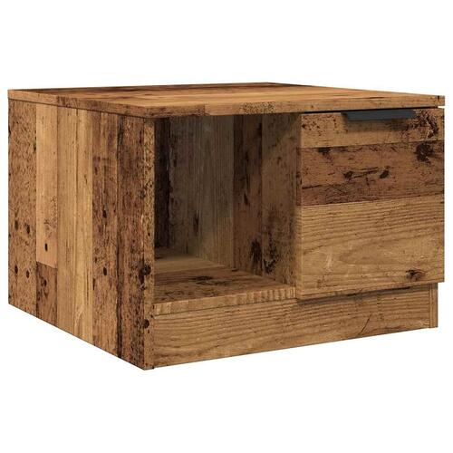 Sofabord 50x50x36 cm konstrueret træ antikt træ