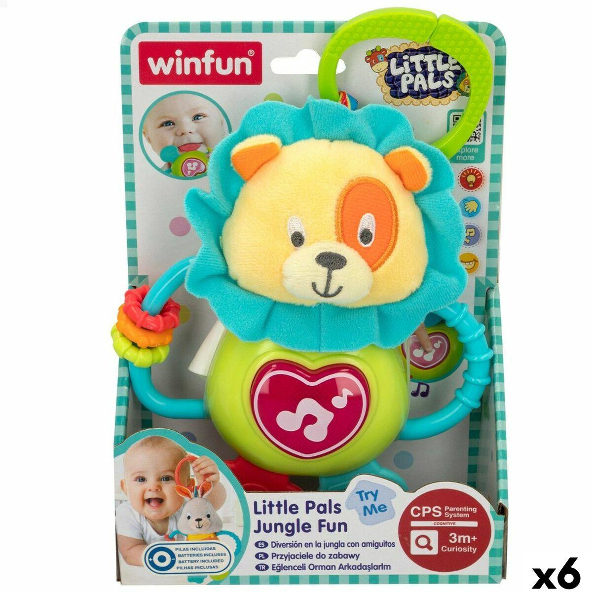 Winfun bamse-rangle med lys og lyd 14 × 19 × 6,5 cm (6 stk.)