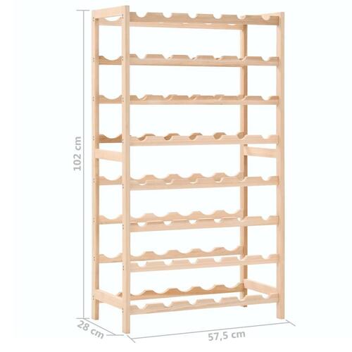 Vinreol cedertræ 57,5 x 28 x 102 cm