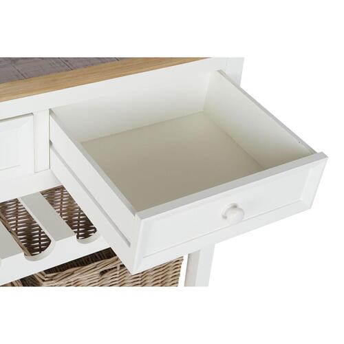 Console Beige flet Paulonia træ 88 x 38 x 80 cm
