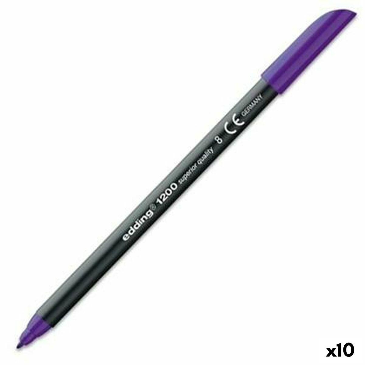 Edding 1200 fineliner - violet, 1 mm (10 stk.)