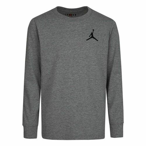 Langærmet T-shirt til Børn Nike Air Emroidery Grå