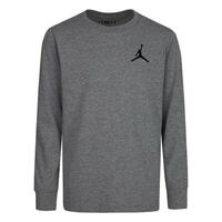 Langærmet T-shirt til Børn Nike Air Emroidery Grå