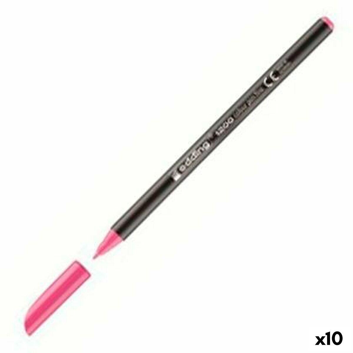 Edding 1200 fineliner - pink, 10 stk.