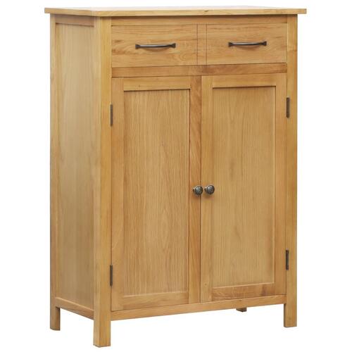 Skoskab 76 x 37 x 105 cm massivt egetræ