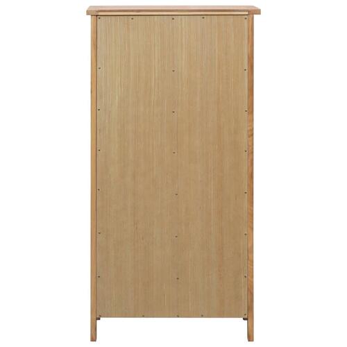 Skoskab 76 x 37 x 105 cm massivt egetræ