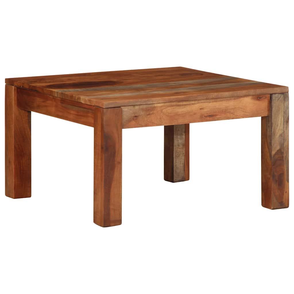 Sofabord 60x60x35 cm massivt akacietræ