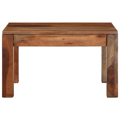 Sofabord 60x60x35 cm massivt akacietræ