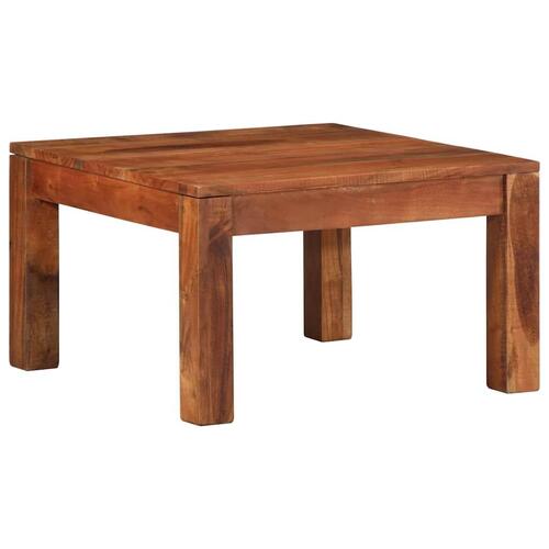 Sofabord 60x60x35 cm massivt akacietræ