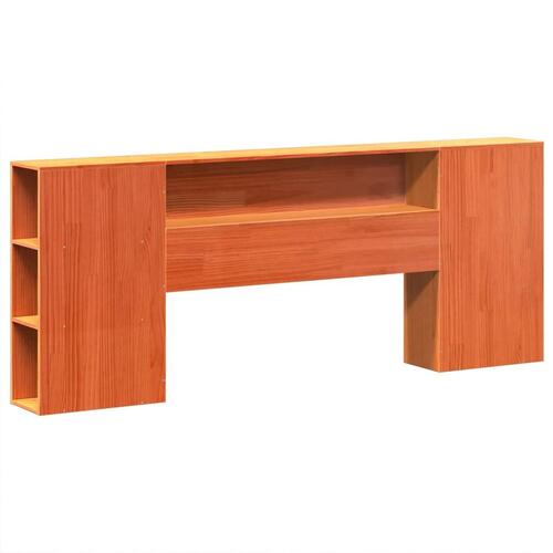 Sengeramme uden madras 200x200 cm massivt fyrretræ gyldenbrun