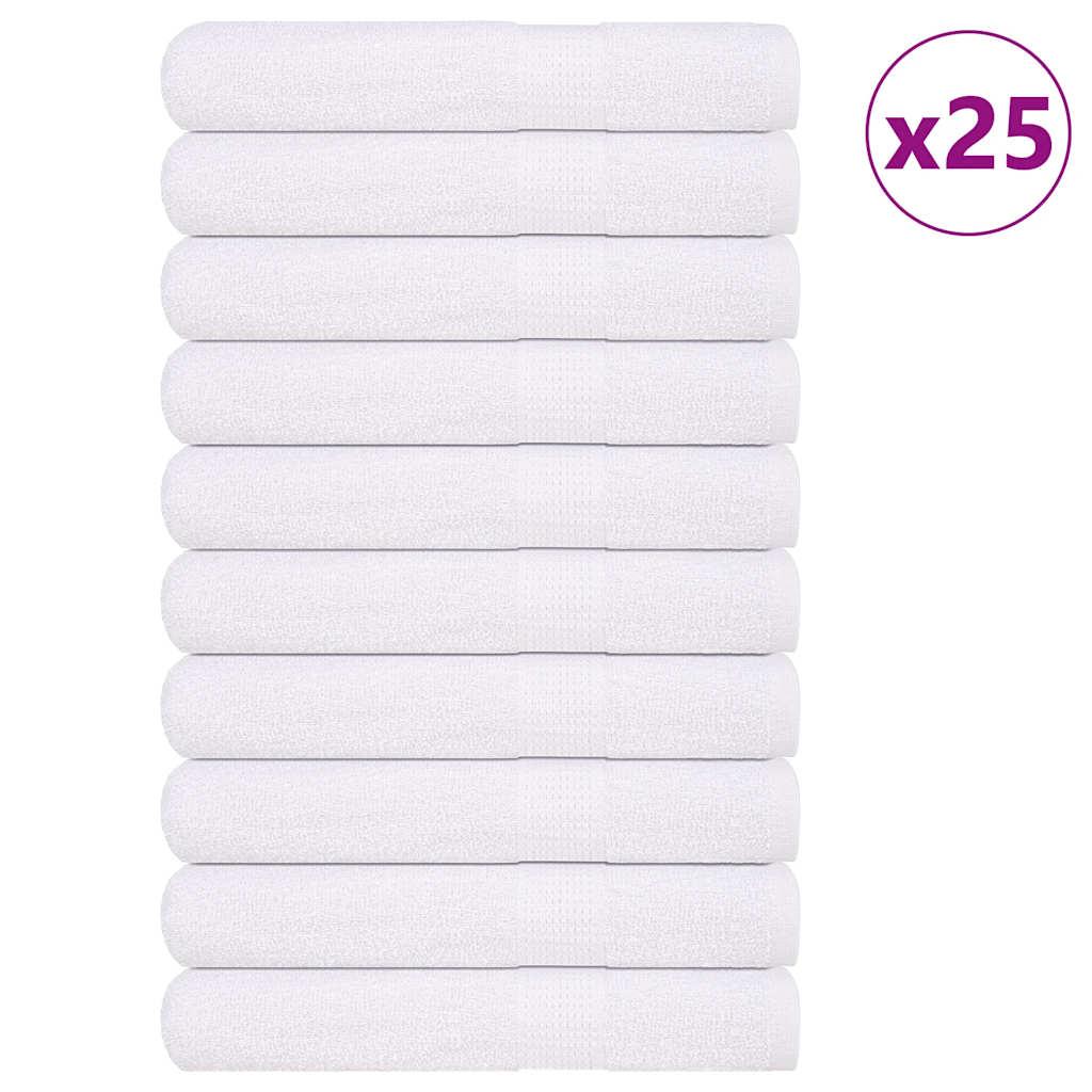Saunahåndklæder 25 stk. 80x200 cm 360g/m2 100 % bomuld hvid