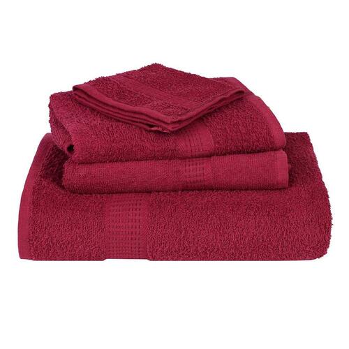 Håndklæder 2 stk. 30x30 cm 360 g/m2 100 % bomuld bordeauxrød