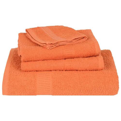 Håndklæder 4 stk. 70x140 cm 360 g/m2 100 % bomuld orange
