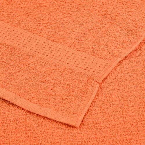 Håndklæder 4 stk. 70x140 cm 360 g/m2 100 % bomuld orange