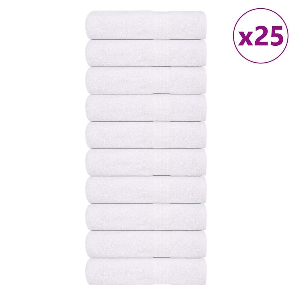 Håndklæder 25 stk. 70x140 cm 360 g/m2 100 % bomuld hvid