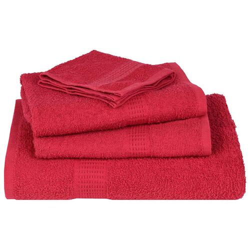 Gæstehåndklæder 10stk. 30x50cm 360g/m2 100 % bomuld rød