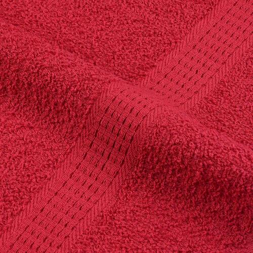 Gæstehåndklæder 10stk. 30x50cm 360g/m2 100 % bomuld rød