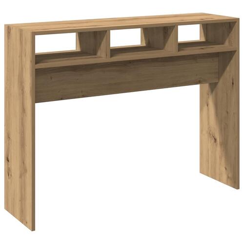 Konsolbord 105x30x80 cm konstrueret træ kunsteg