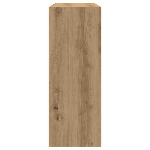 Konsolbord 105x30x80 cm konstrueret træ kunsteg