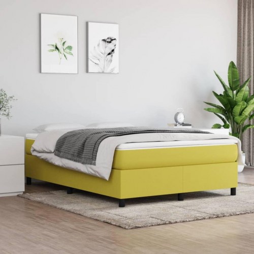 Boxspring sengeramme grøn 140 x 200 cm
