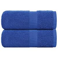 Håndklæder 2 stk. 30x30 cm 360 g/m2 100 % bomuld blå