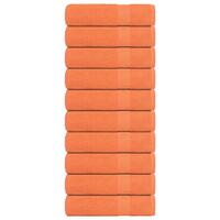 Håndklæder 10 stk. 70x140 cm 360 g/m2 100 % bomuld orange