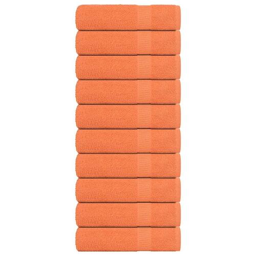 Håndklæder 10 stk. 70x140 cm 360 g/m2 100 % bomuld orange