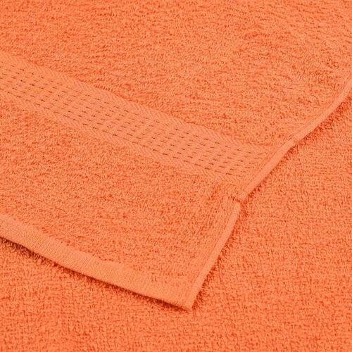 Håndklæder 10 stk. 70x140 cm 360 g/m2 100 % bomuld orange
