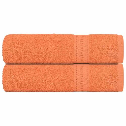 Håndklæder 2 stk. 70x140 cm 360 g/m2 100 % bomuld orange