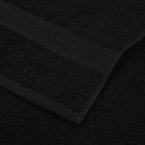 Håndklæder 4 stk. 30x30 cm 360 g/m2 100 % bomuld sort