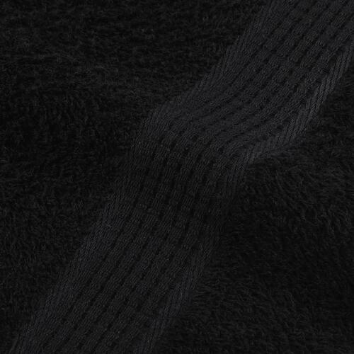 Håndklæder 4 stk. 30x30 cm 360 g/m2 100 % bomuld sort